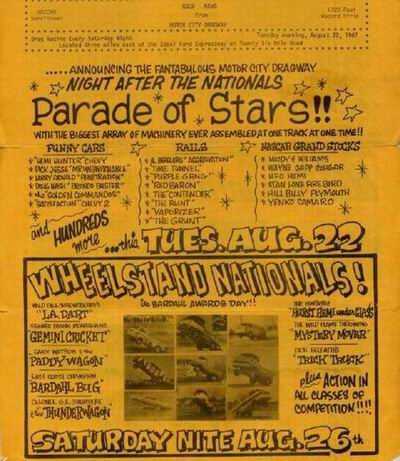 Motor City Dragway - Flyer From Rick Rzepka (newer photo)